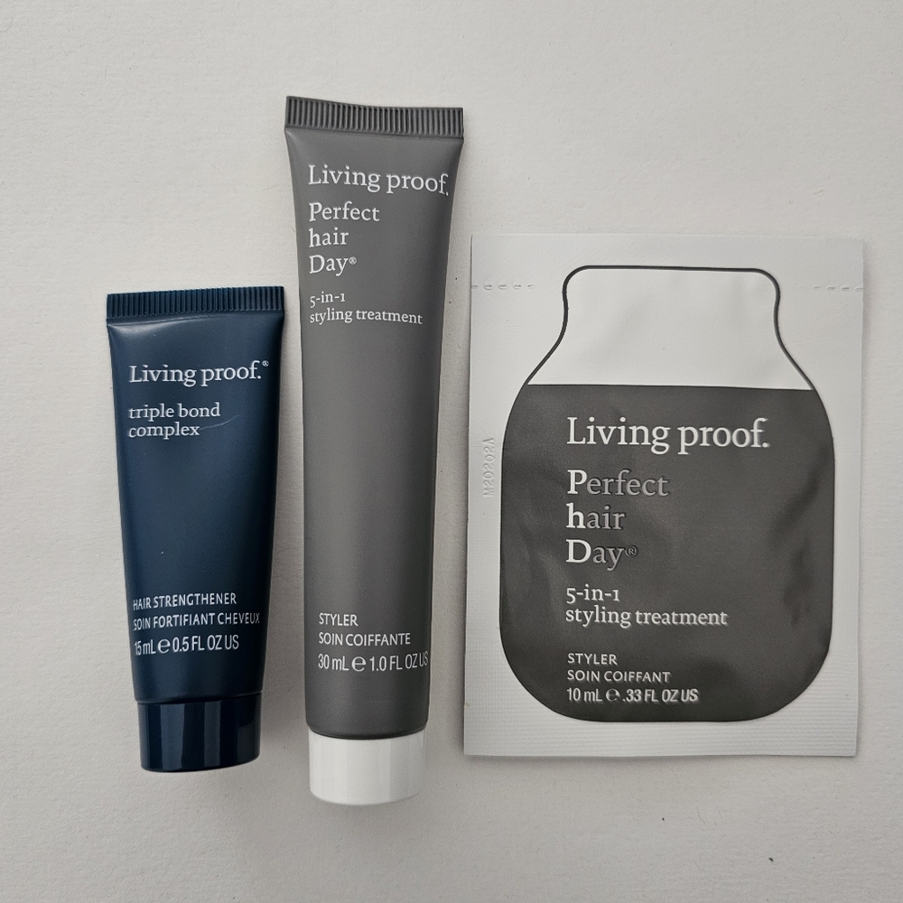 New Living Proof Sample Set / Perfect Hair Day / Triple Bond Complex